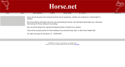 Desktop Screenshot of horse.net